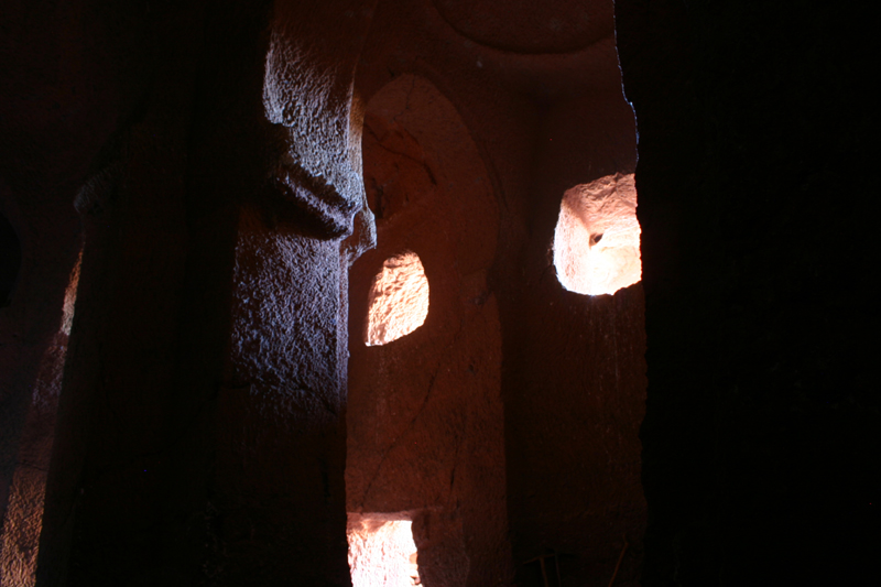 Inside church looking south-east towards main door